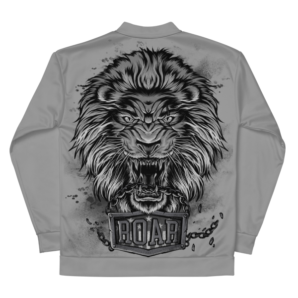 Roar Unisex Bomber Jacket - Gray