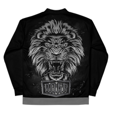 Load image into Gallery viewer, Roar Unisex Bomber Jacket (Contrasting Trim) - Black/Gray