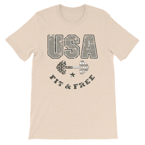 USA Fit & Free Unisex Tee | Washed