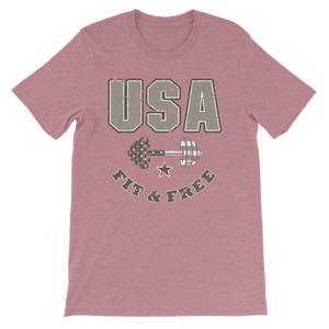 USA Fit & Free Unisex Tee | Washed