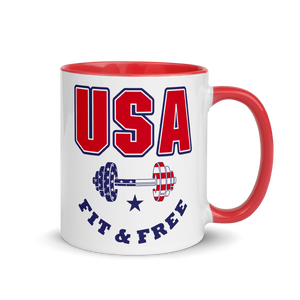 USA Fit & Free Color Splash Mug