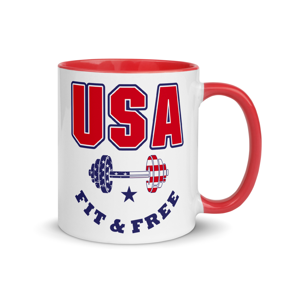 USA Fit & Free Color Splash Mug