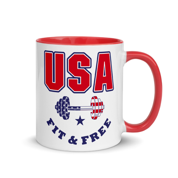 USA Fit & Free Color Splash Mug