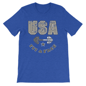 USA Fit & Free Unisex Tee | Washed