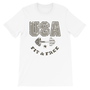 USA Fit & Free Unisex Tee | Washed