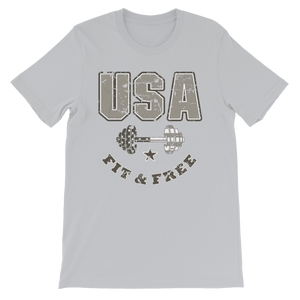 USA Fit & Free Unisex Tee | Washed